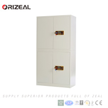 Cabinet en acier de serrure de serrure électronique de porte en métal de quatre portes de meubles de bureau d&#39;Orizeal (OZ-OSC004)